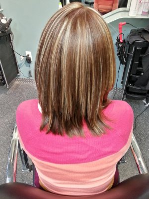 Before and After - Vibe Hair Studio